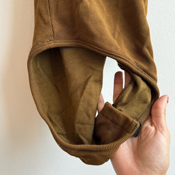 Zara Halterneck Ribbed Copper Color Bodysuit - Medium - Picture 2 of 7